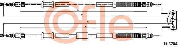 Cable Pull, parking brake 92.11.5784