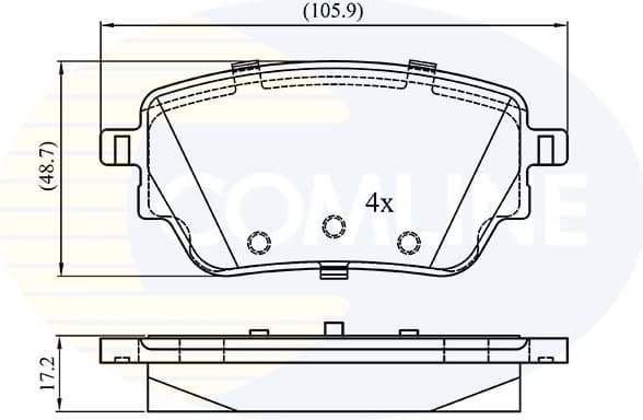 Brake Pad Set, disc brake CBP02864