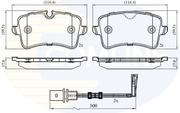 Brake Pad Set, disc brake CBP22391