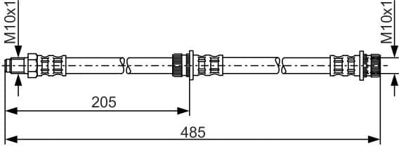 Brake Hose 1 987 481 055 - image 5