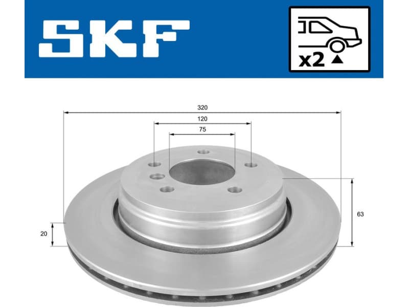 Brake Disc VKBD90180V2 - image 2