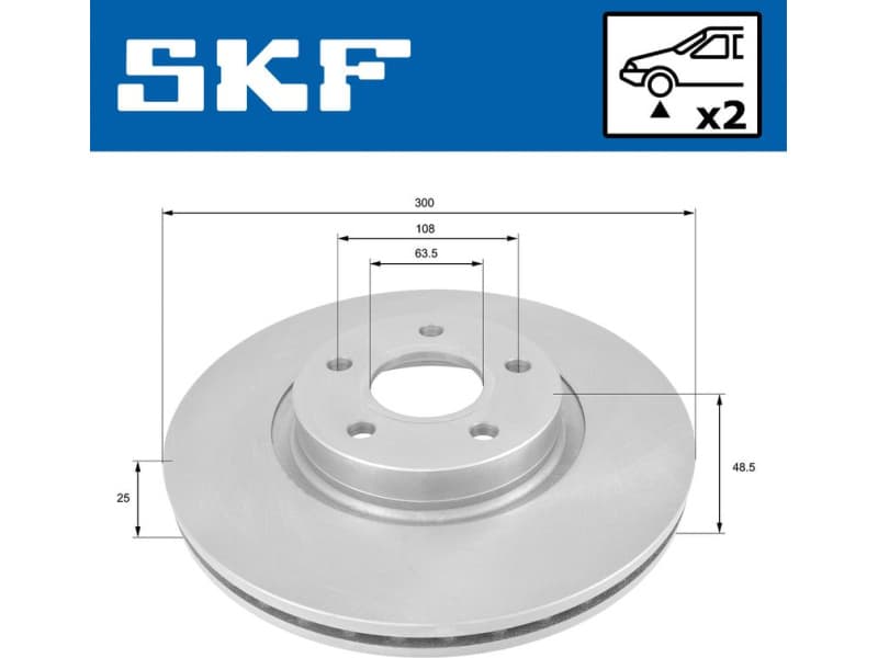 Brake Disc VKBD80053V2 - image 2