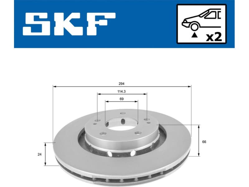 Brake Disc VKBD80127V2 - image 2