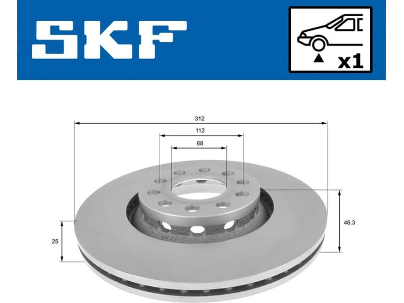 Brake Disc VKBD80242V1 - image 2