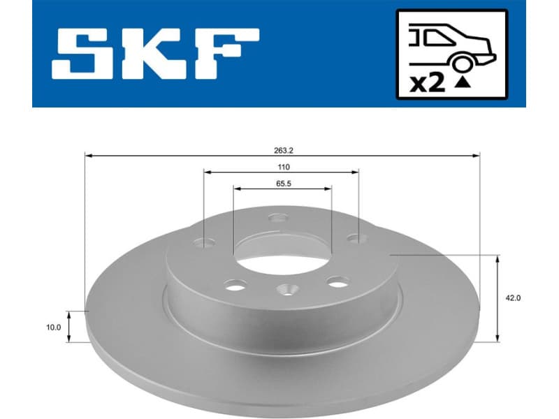 Brake Disc VKBD90115S2 - image 2