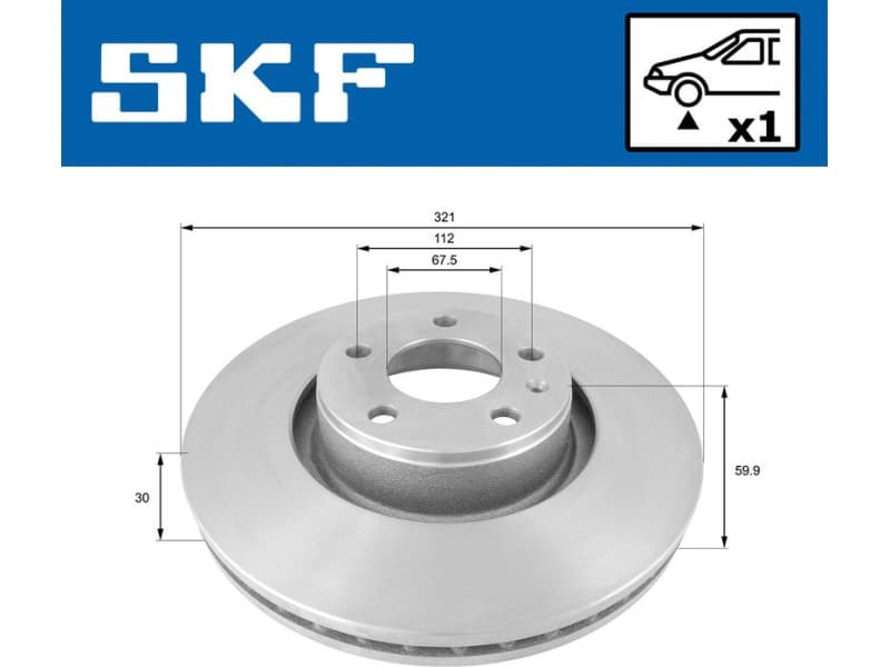 Brake Disc VKBD80226V1 - image 2