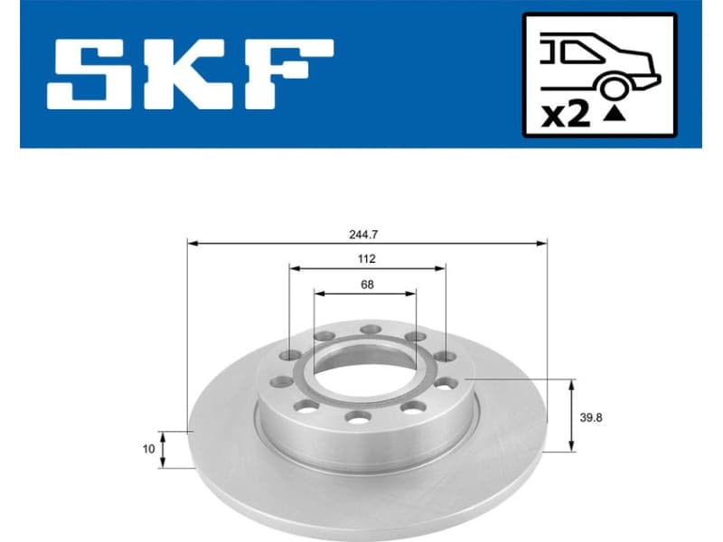 Brake Disc VKBD90234S2 - image 2