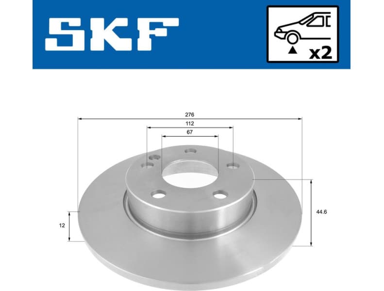 Brake Disc VKBD80220S2 - image 2