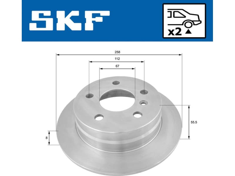 Brake Disc VKBD90083S2 - image 2