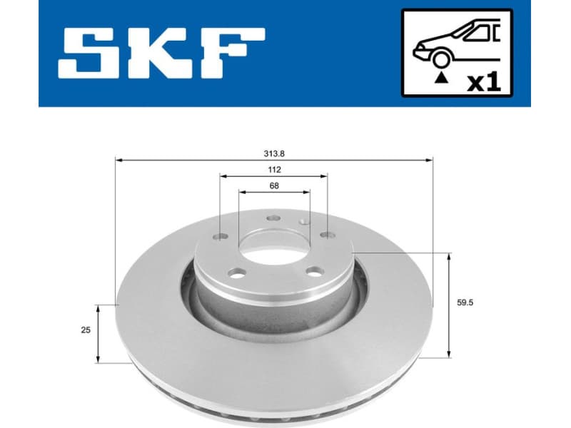 Brake Disc VKBD80305V1 - image 2