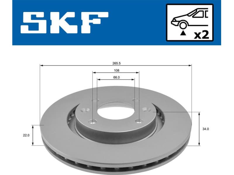 Brake Disc VKBD80001V2 - image 2