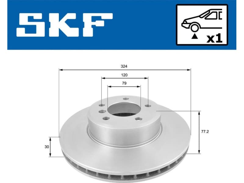 Brake Disc VKBD80138V1 - image 2