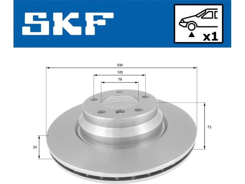 Brake Disc VKBD80124V1 - image 2