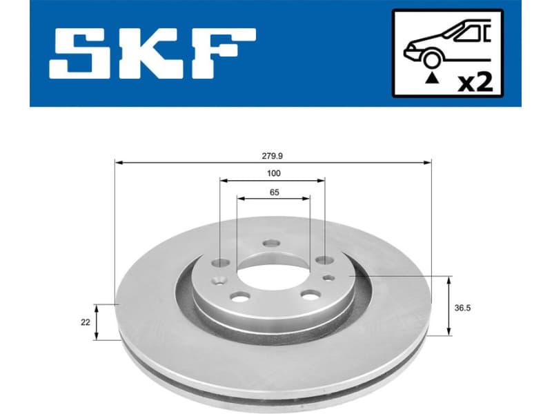 Brake Disc VKBD80021V2 - image 2