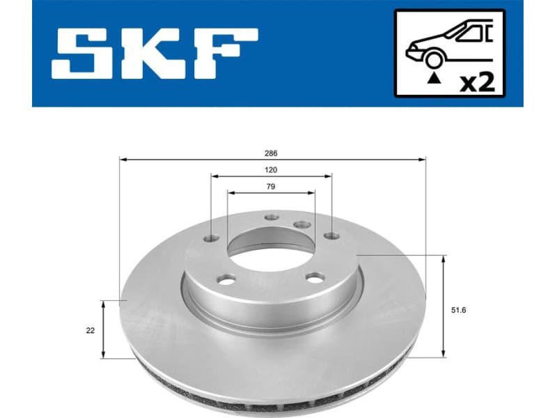Brake Disc VKBD80276V2 - image 2