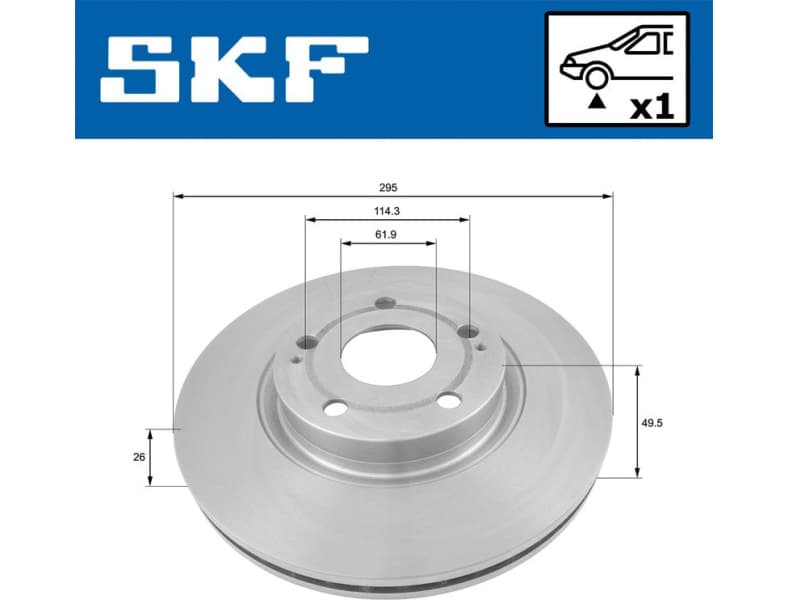 Brake Disc VKBD80299V1 - image 2
