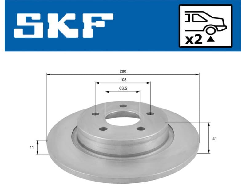 Brake Disc VKBD90203S2 - image 2