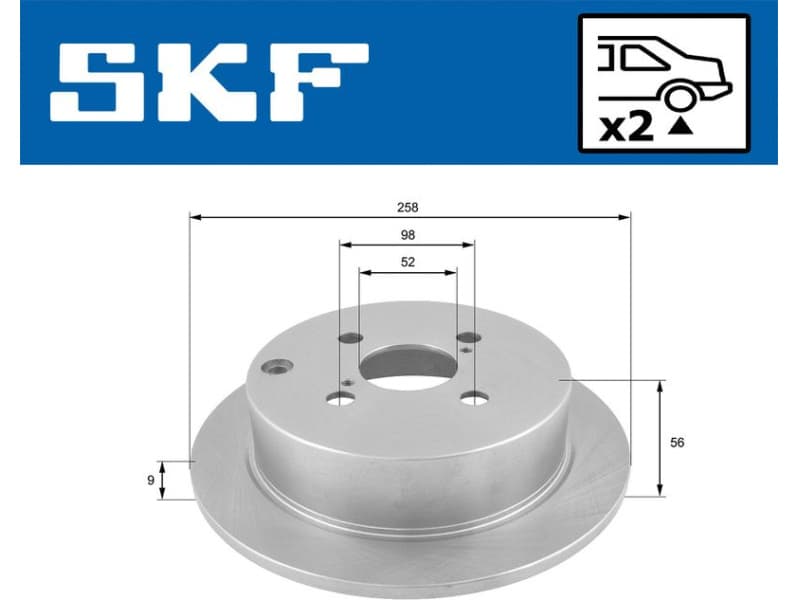Brake Disc VKBD90251S2 - image 2