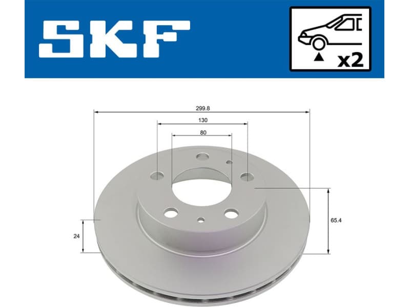 Brake Disc VKBD80177V2 - image 2