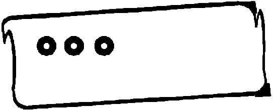 Gasket, cylinder head cover 440175P - image 2