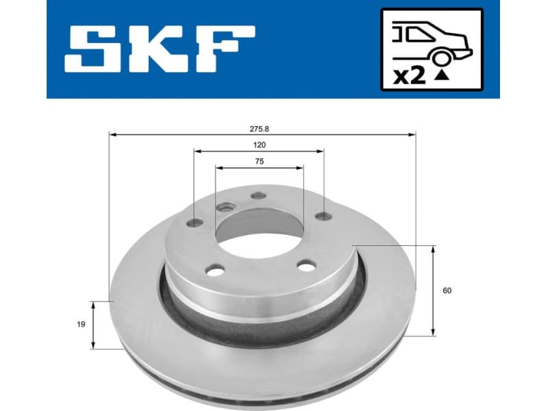 Brake Disc VKBD90192V2 - image 2