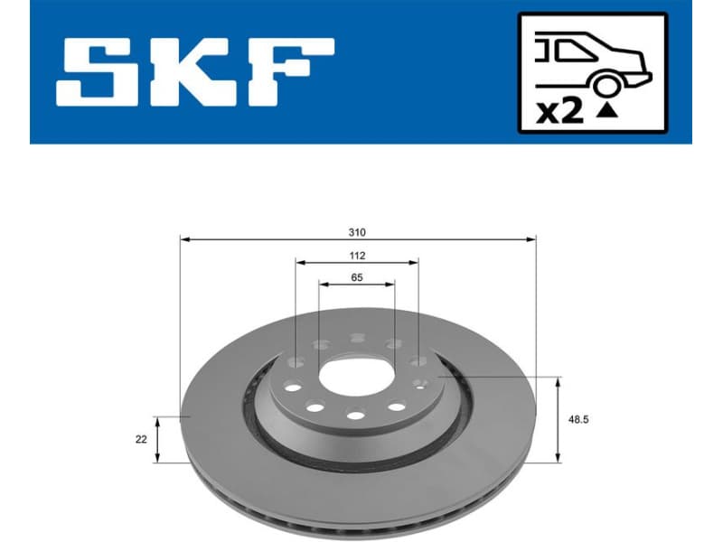 Brake Disc VKBD90161V2 - image 2