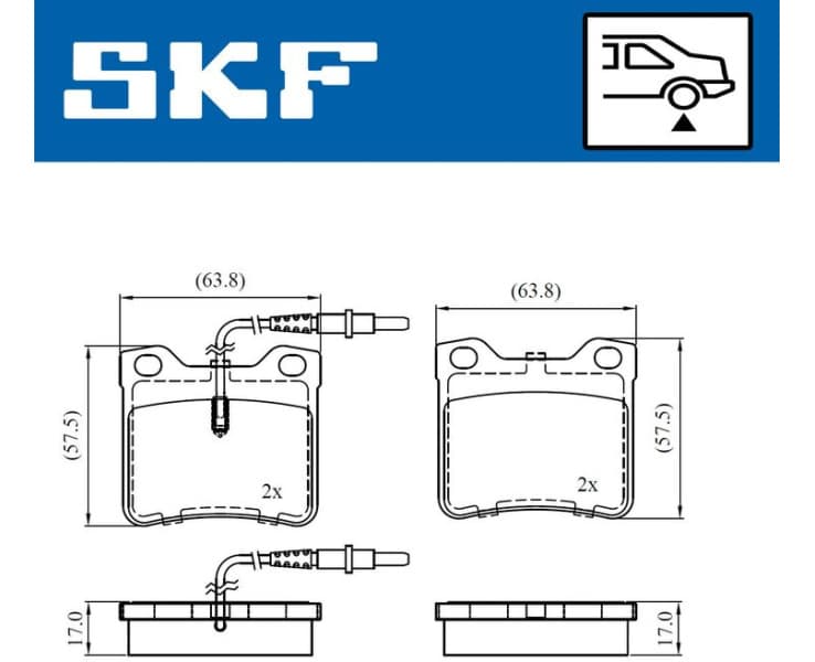 Brake Pad Set, disc brake VKBP91059E - image 2