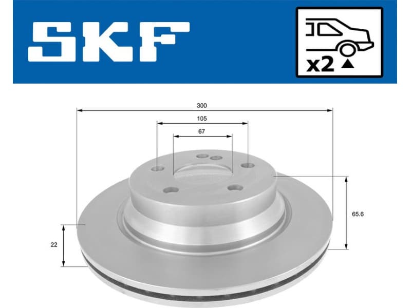 Brake Disc VKBD90118V2 - image 2
