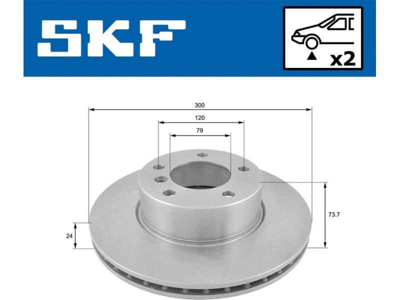 Brake Disc VKBD80079V2 - image 2