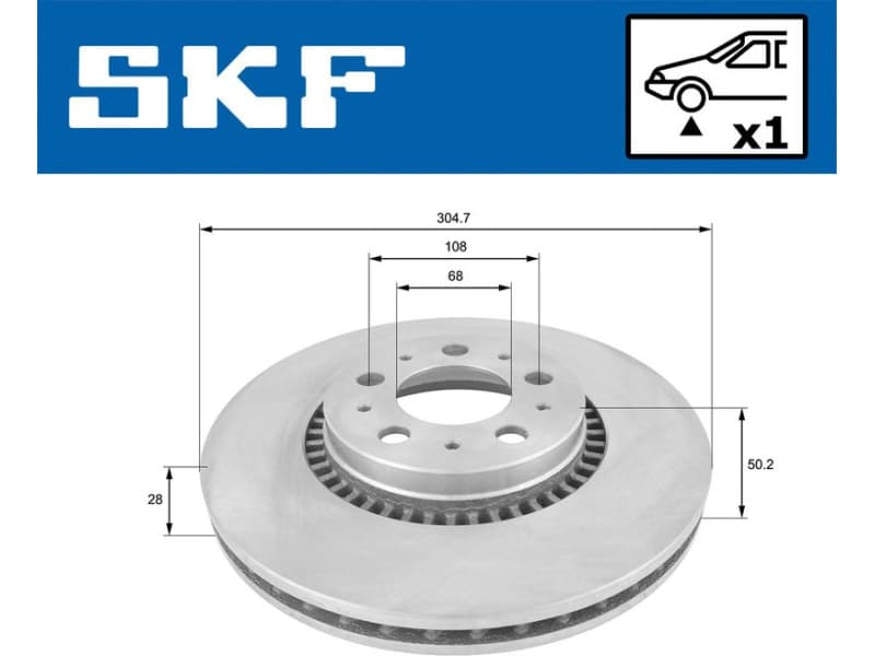 Brake Disc VKBD80144V1 - image 2