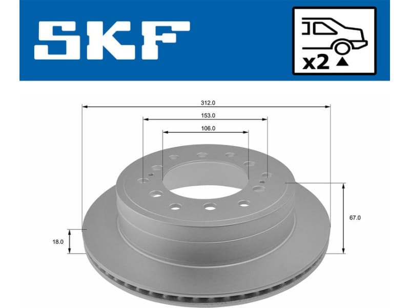 Brake Disc VKBD90272V2 - image 2