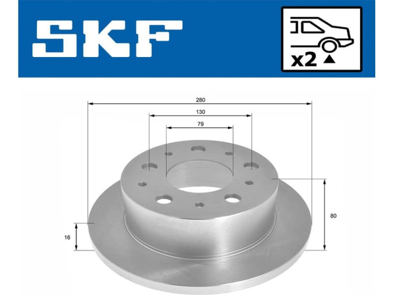 Brake Disc VKBD90240S2 - image 2