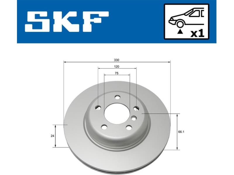 Brake Disc VKBD80093V1 - image 2