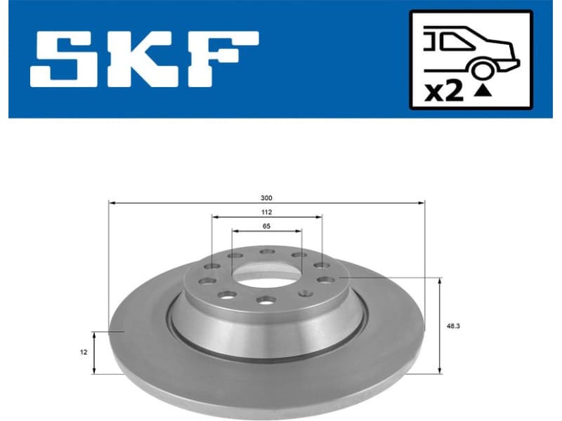 Brake Disc VKBD90075S2 - image 2