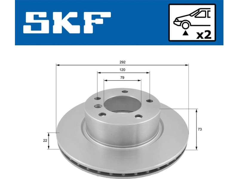 Brake Disc VKBD80099V2 - image 2