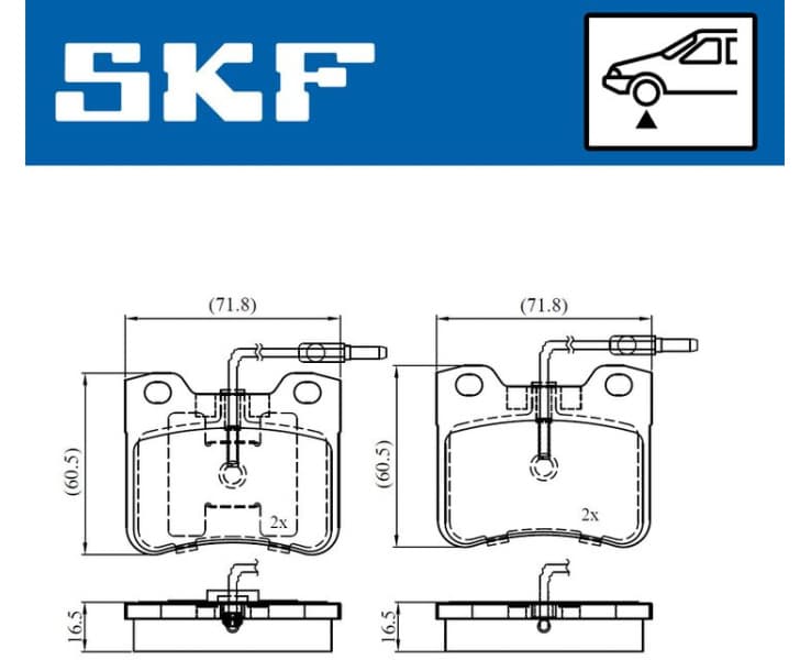 Brake Pad Set, disc brake VKBP81054E - image 2