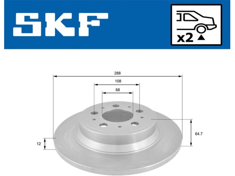 Brake Disc VKBD90202S2 - image 2