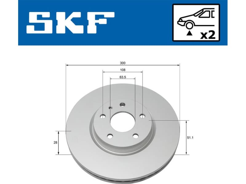 Brake Disc VKBD80301V2 - image 2