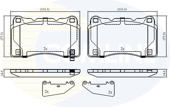 Brake Pad Set, disc brake CBP32859