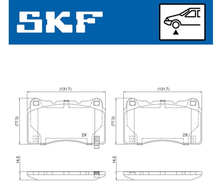 Brake Pad Set, disc brake VKBP81023A - image 2