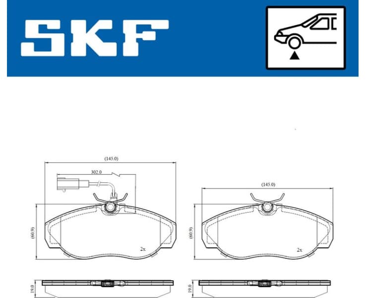 Brake Pad Set, disc brake VKBP80750E - image 2