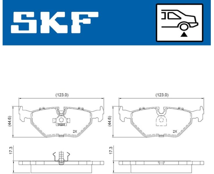 Brake Pad Set, disc brake VKBP90965