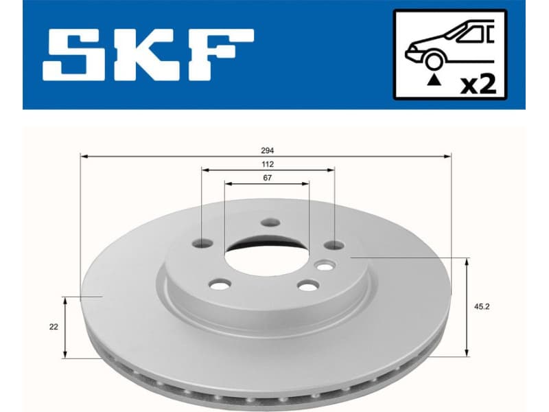 Brake Disc VKBD80154V2 - image 2