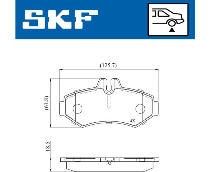 Brake Pad Set, disc brake VKBP91027 - image 2