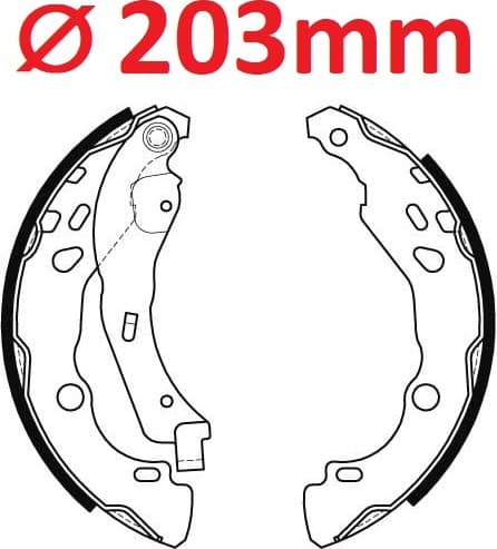 Brake shoes, Top Quality GS8455