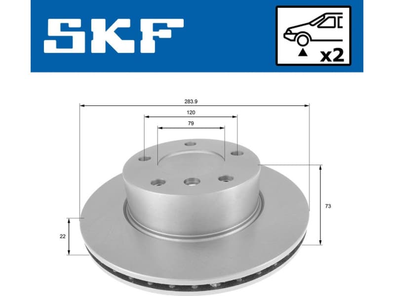 Brake Disc VKBD80133V2 - image 2