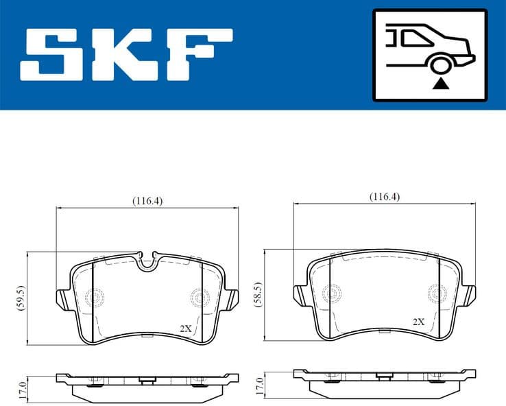 Brake Pad Set, disc brake VKBP90793E - image 3
