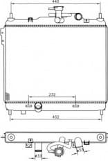 Radiator, engine cooling 53360
