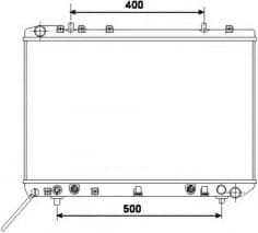 Radiator, engine cooling 53499
