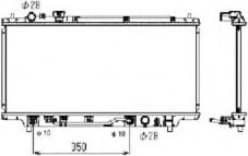 Radiator, engine cooling EASY FIT 53519